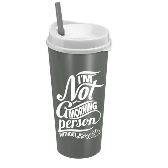 AC18S - The Roadmaster - 20 oz. Travel Tumbler with Auto Sip Lid & Straw